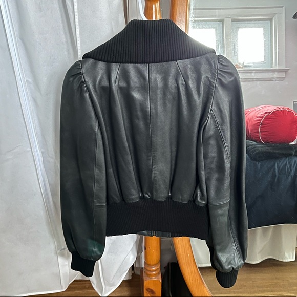 French Connection Leather Jacket - Picture 5 of 7